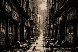 FAULTLINE concept art: a Meridian street